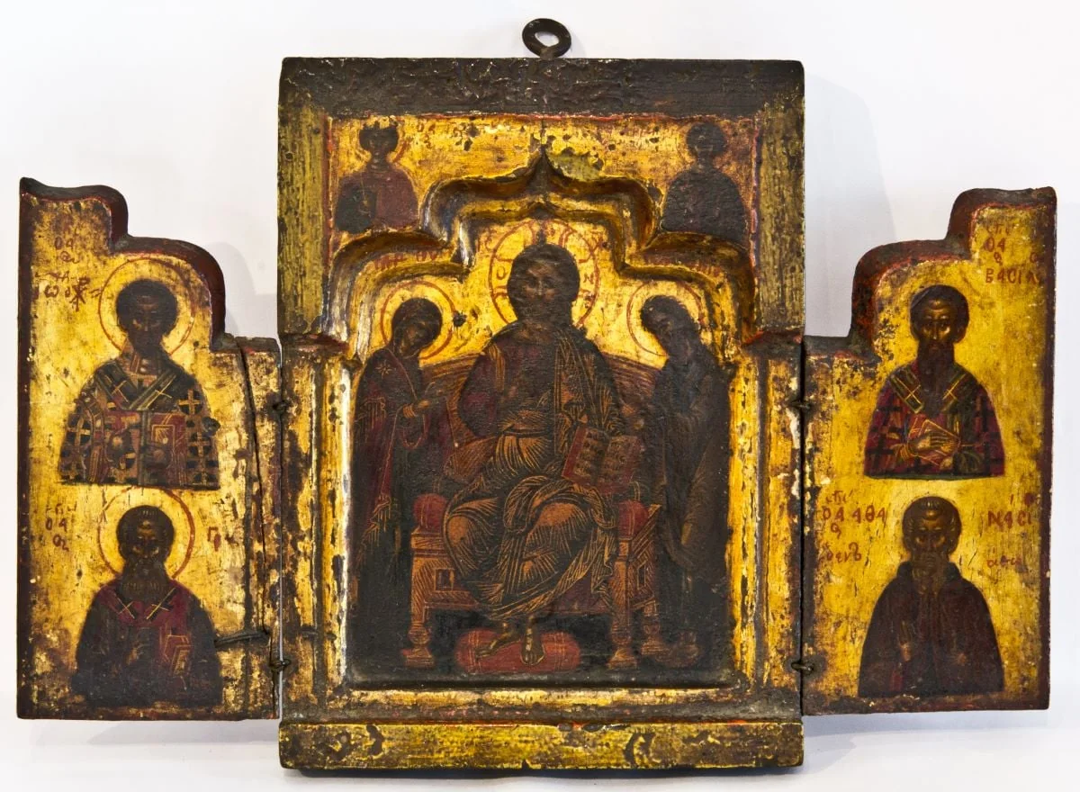 Iisus Hristos Mare Invățător, Mica Deisis, by Unknown, 1850