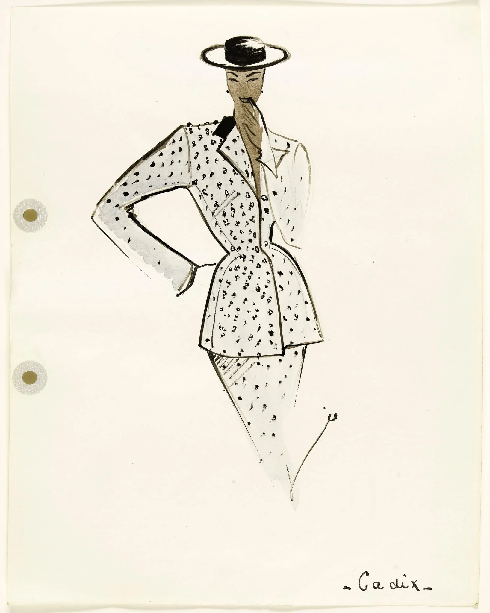 'Cadix', by Carven, 1951