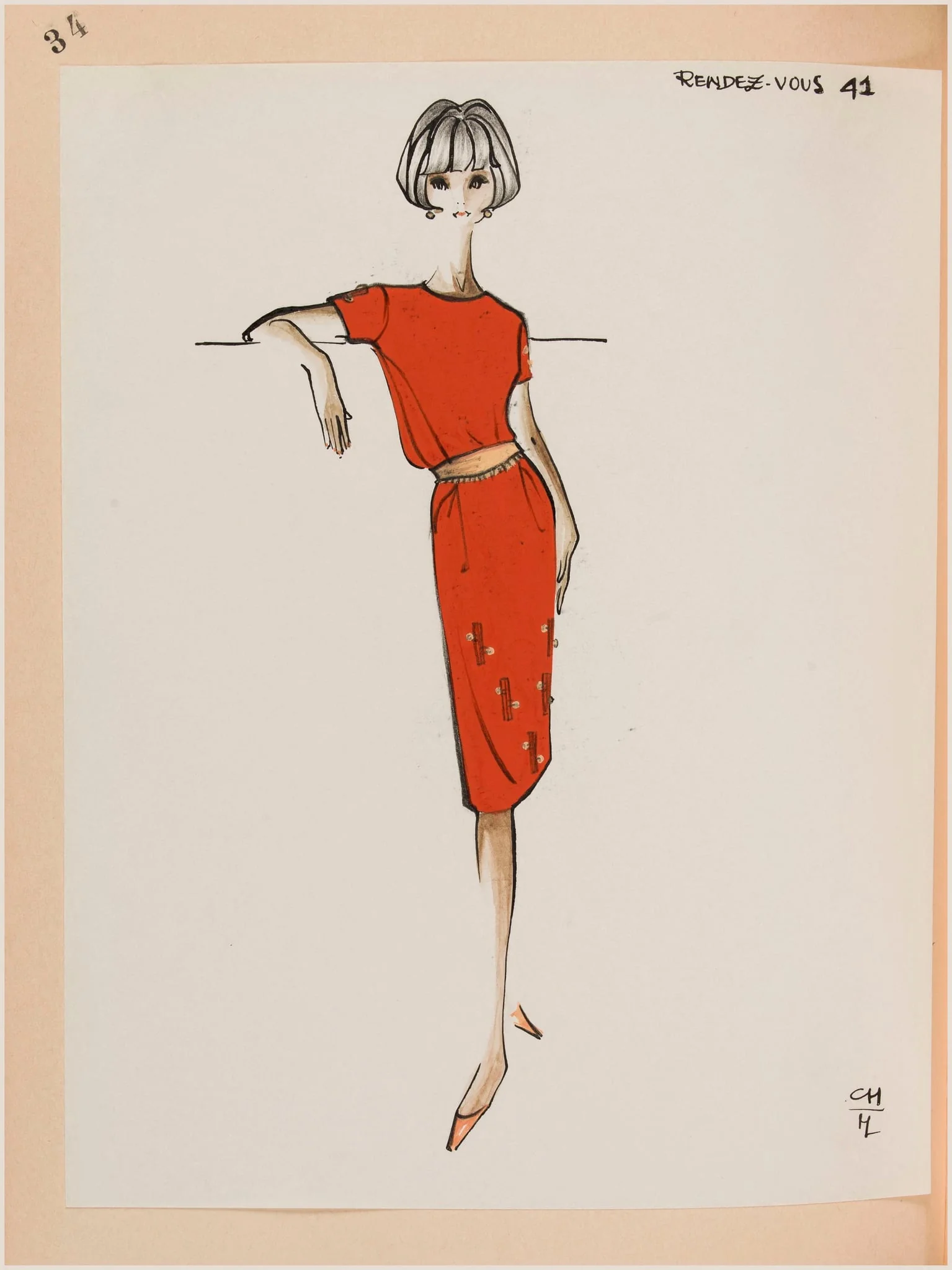 Rendez-vous, by Marie-Louise Carven, 1963
