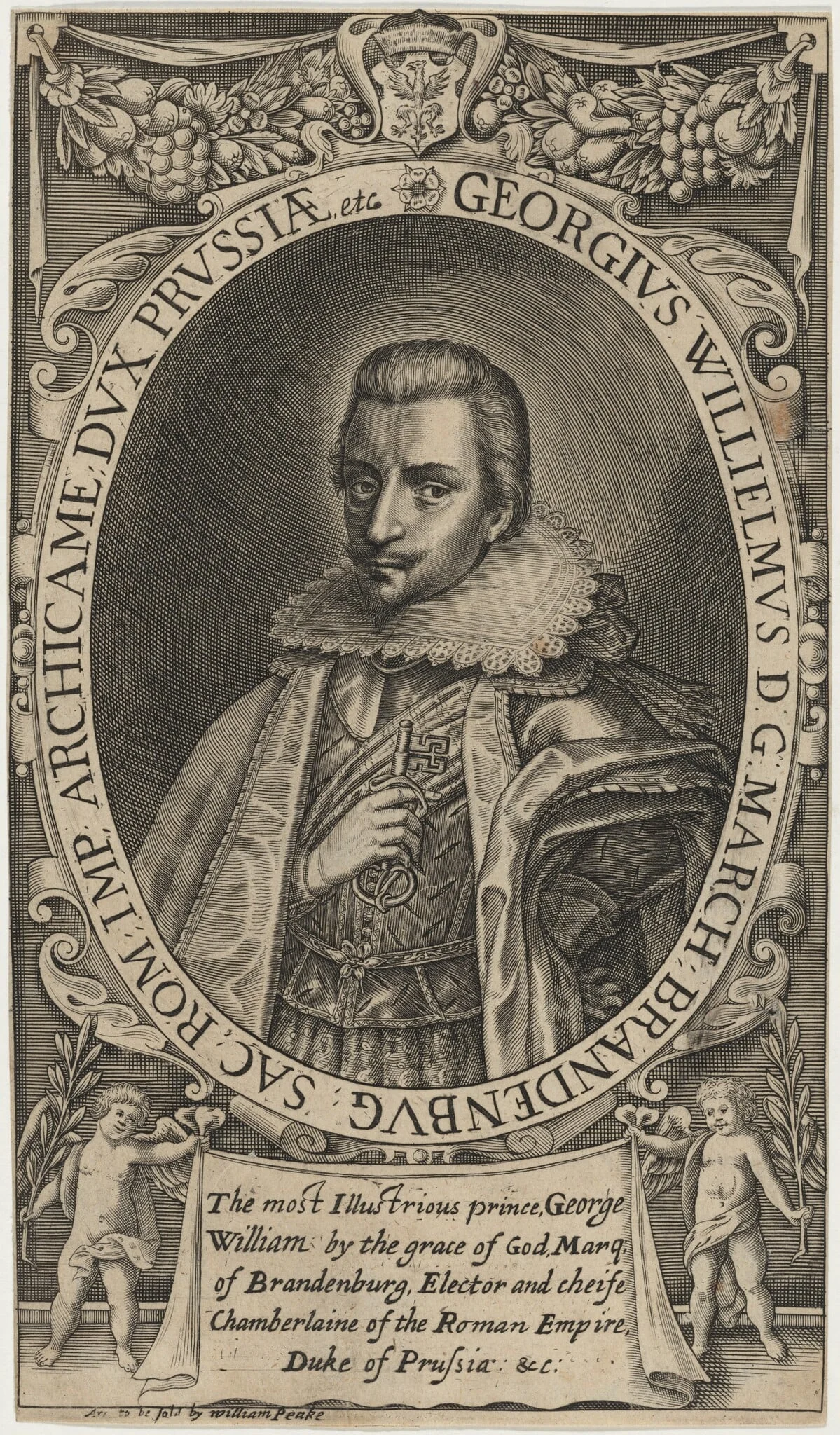 George William, Marqui of Brandenburg, by Unknown 19th Century, ink, 1850