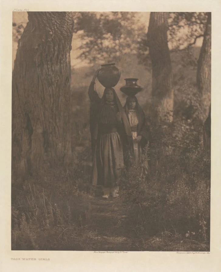 Portfolio XVI, Plate 544: Taos Water Girls, by Edward S. Curtis, 1905