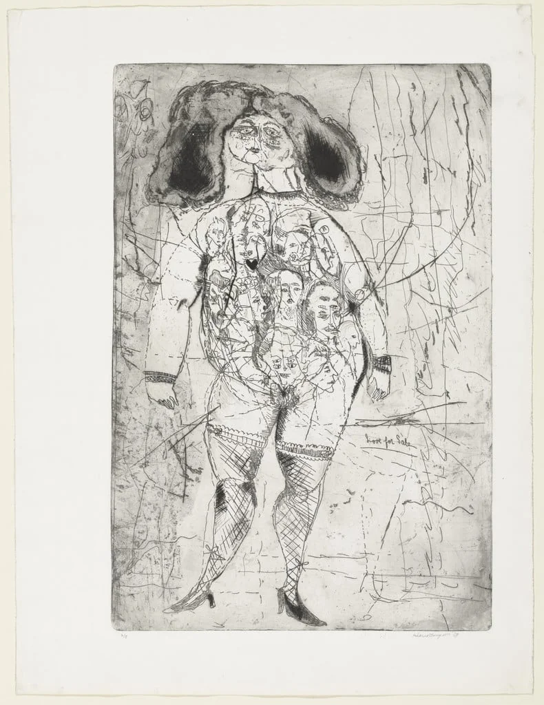 Untitled, by Mildred Thompson, ink, 1959