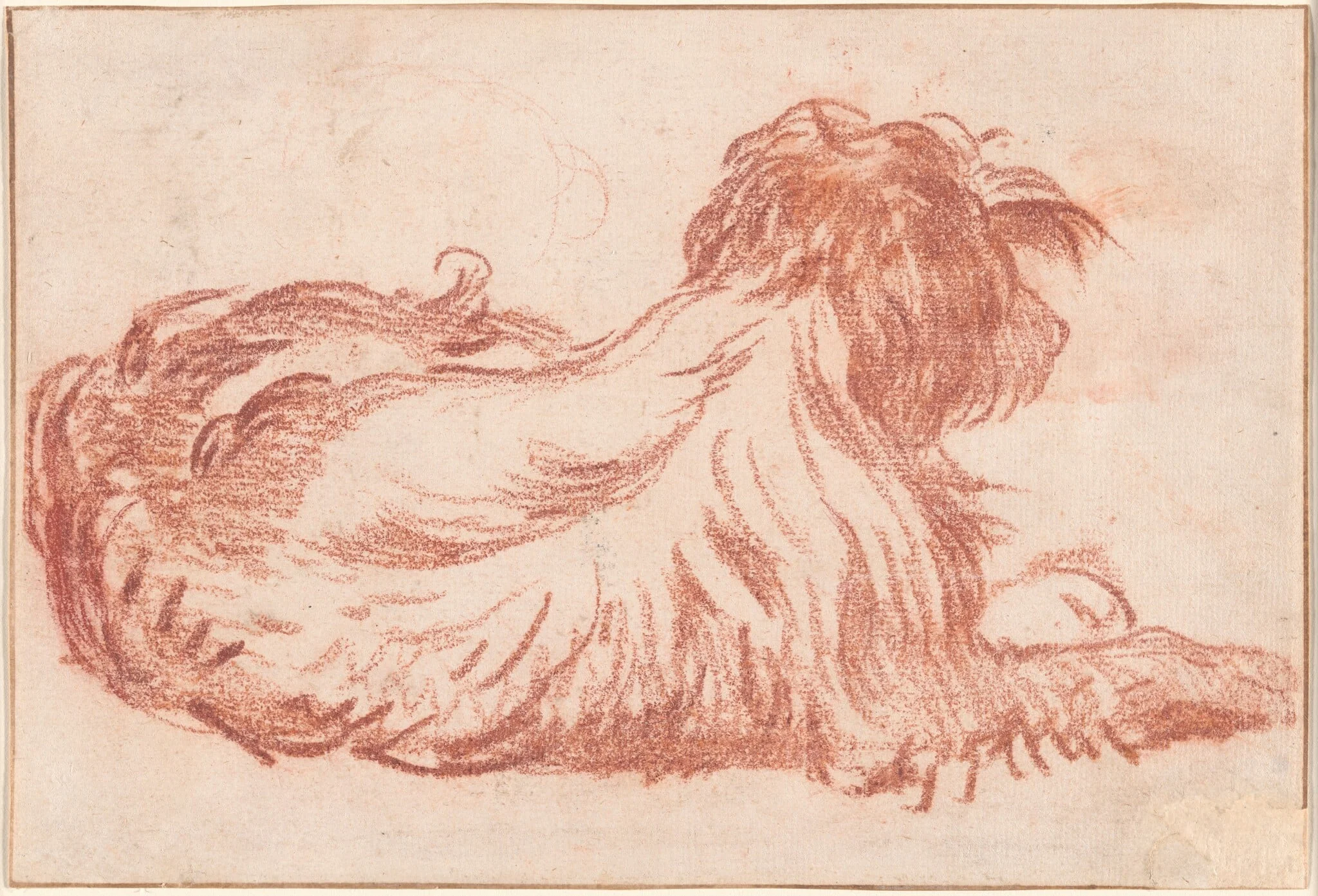 A Dog, by Jean-Baptiste Greuze, chalk, 1760
