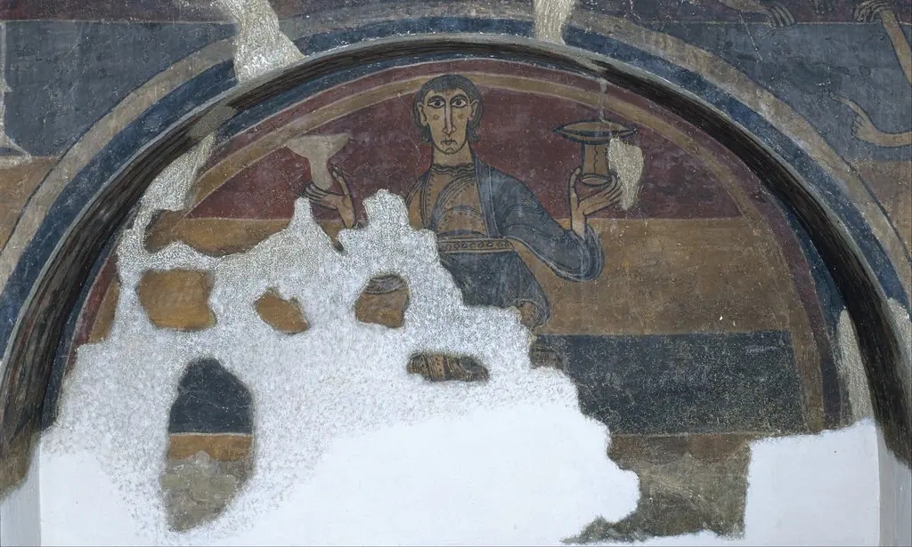 Man with two cups from Santa Maria de Taüll