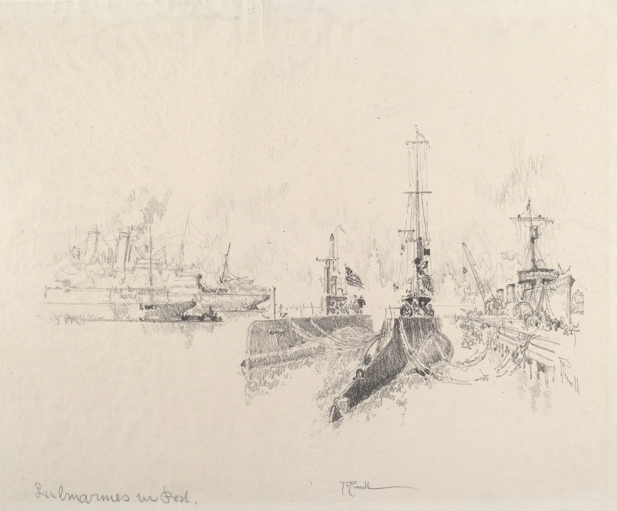 Submarines in Port