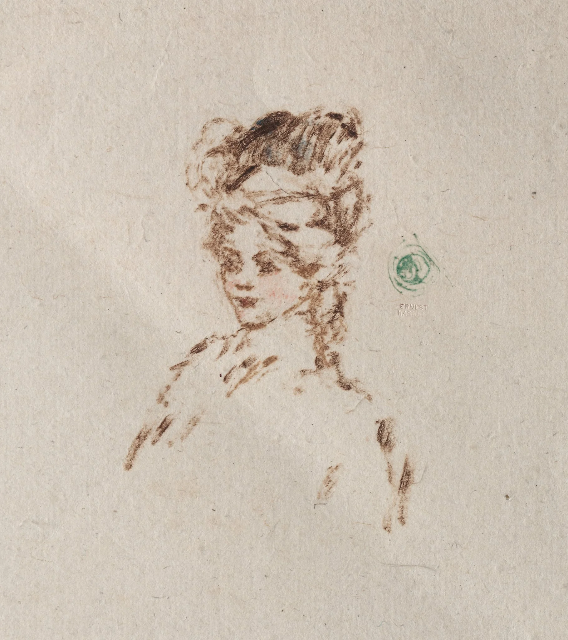 Head, Taverne Lorraine, by Ernest Haskell, 1910