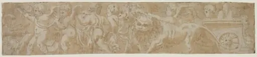 Chariot Drawn by Lions with Amorini (recto)