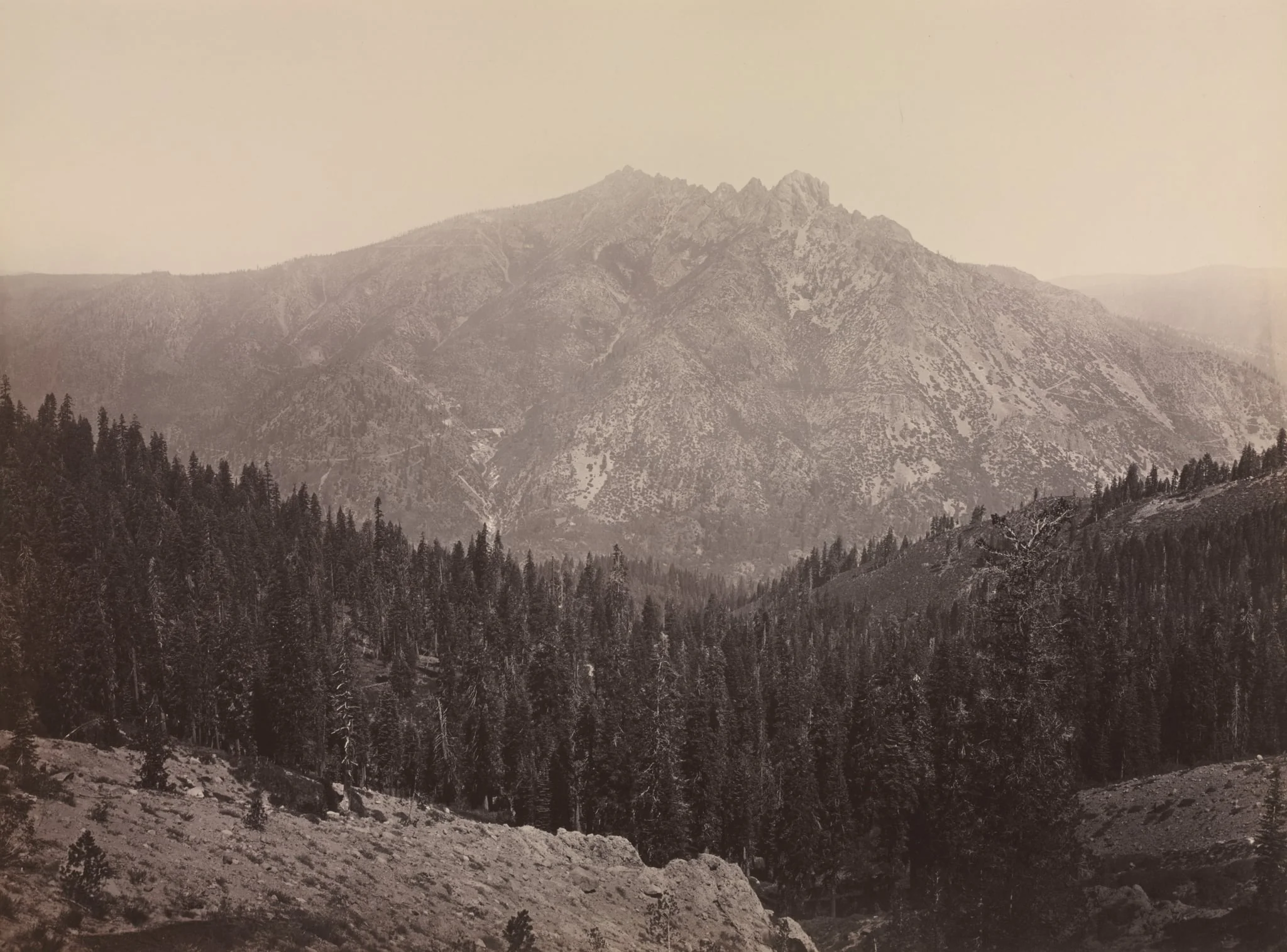 Davoncastle Butte, Sierra Nevada, by Carleton E. Watkins, 1868