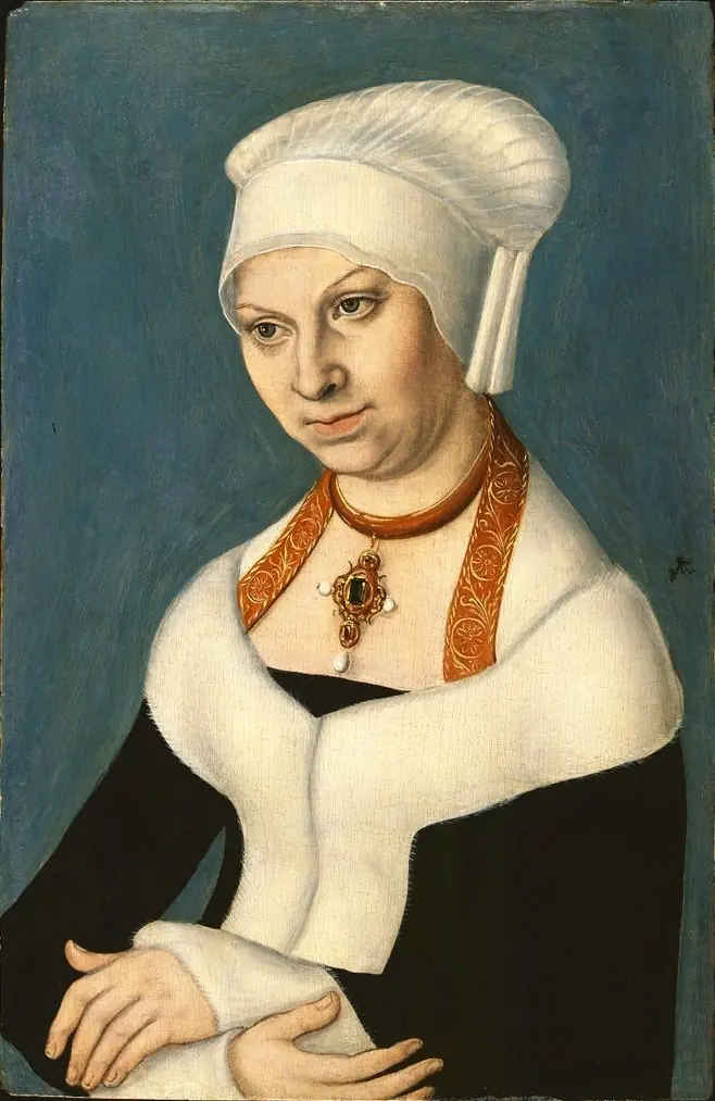 Portrait of Barbara Duchess of Saxony (1478-1534), Gemäldegalerie Berlin