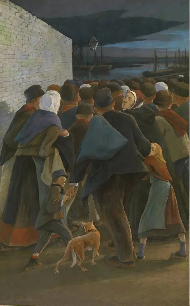 Emigrants - To the port.