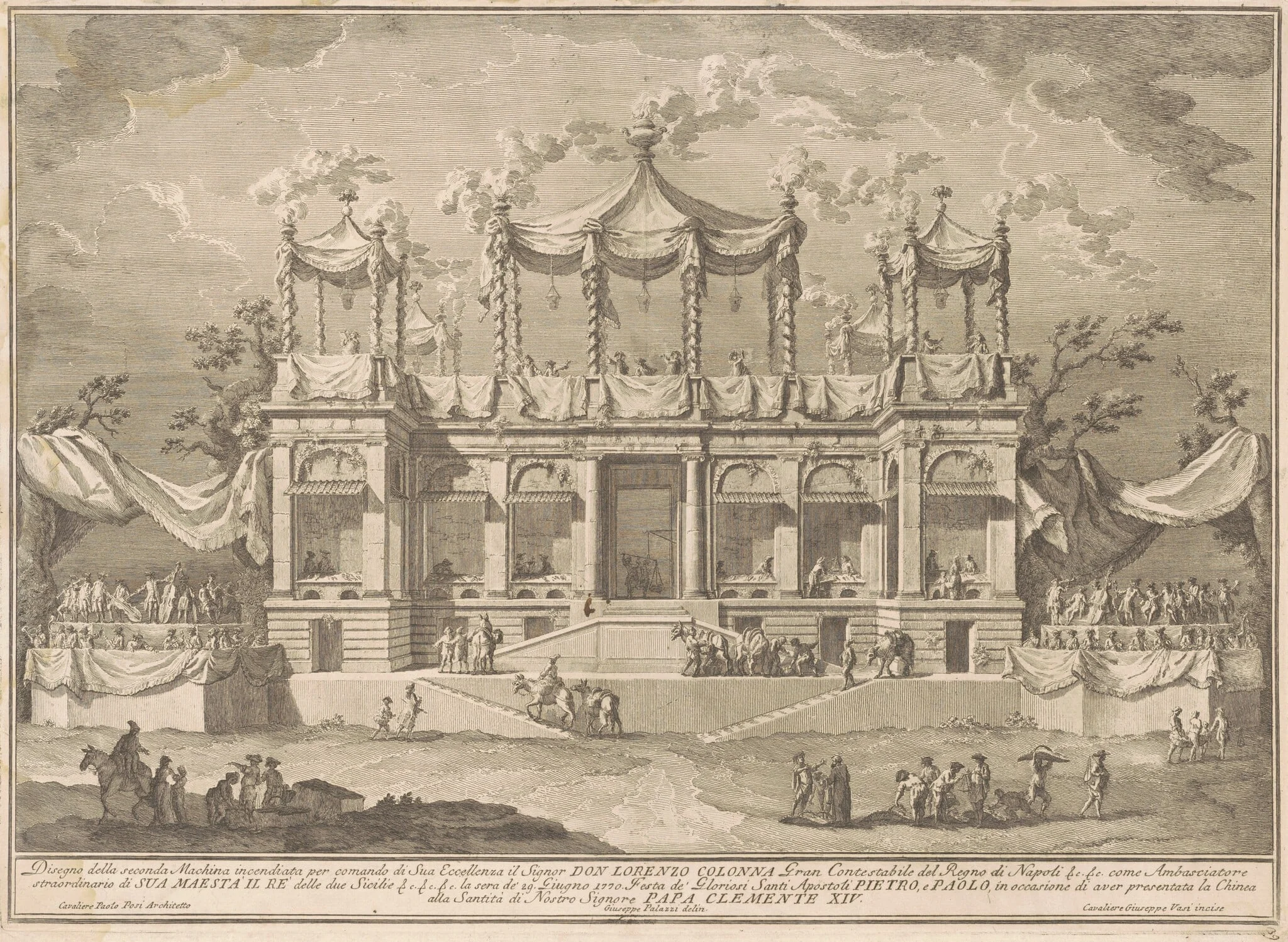 The Seconda Macchina for the Chinea of 1770: The Fish Market Portico