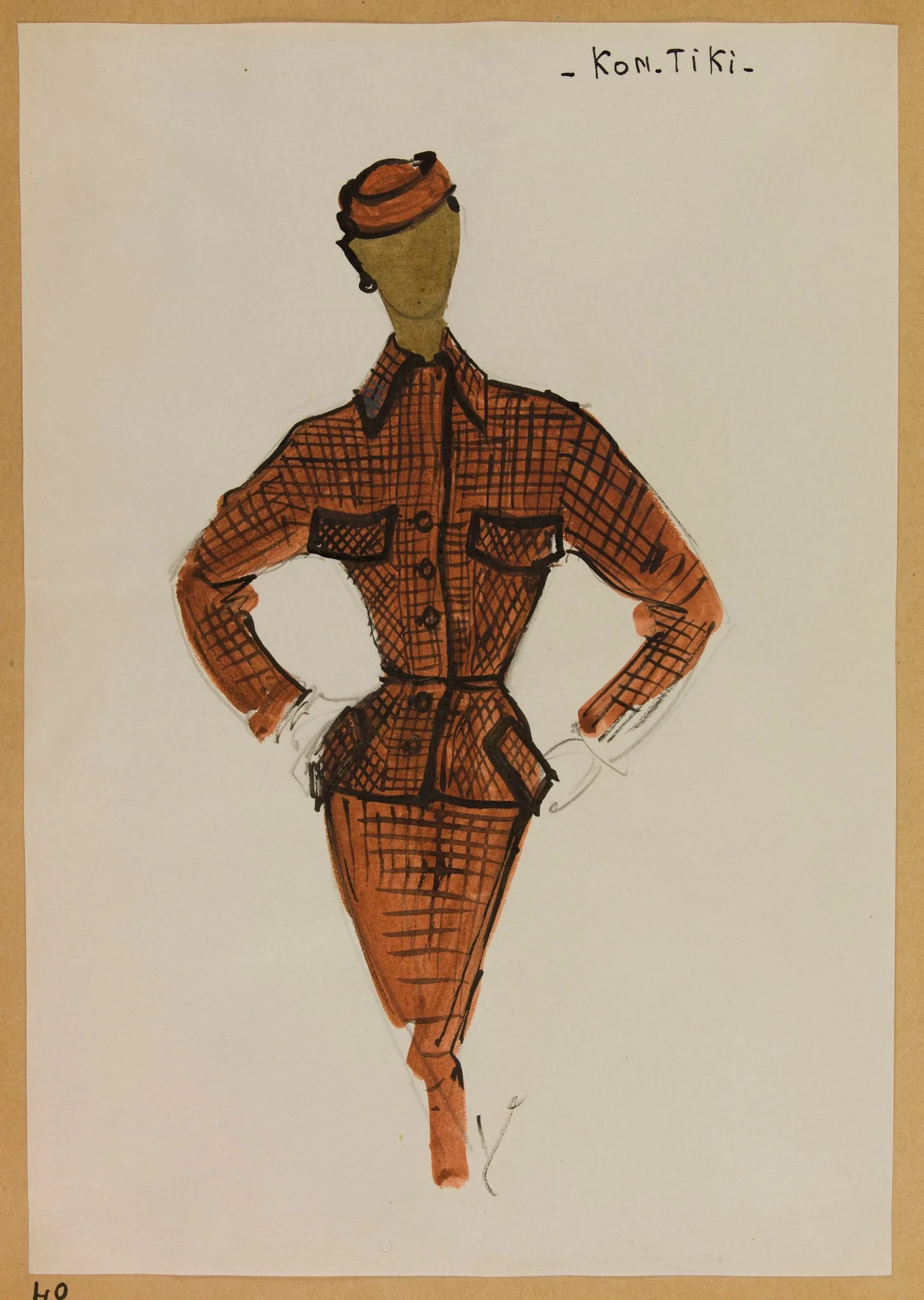 Kon Tiki, by Carven, 1952