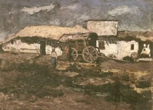Peisaj cu case