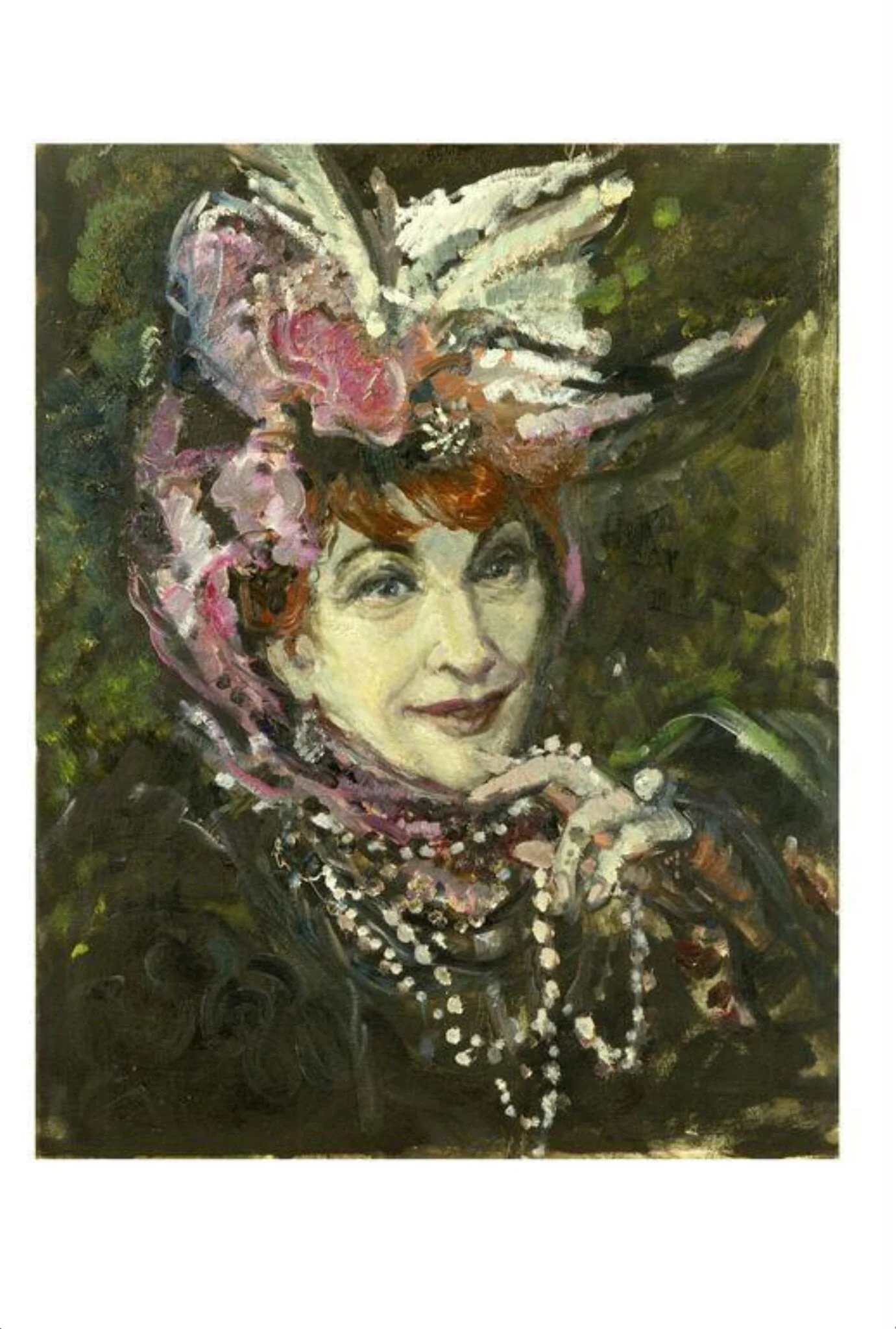 Martita Hunt as Countess Aurelia in <i>The Madwoman of Chaillot</i> by Jean Giraudoux, by Elizabeth Montgomery, paint, 1951