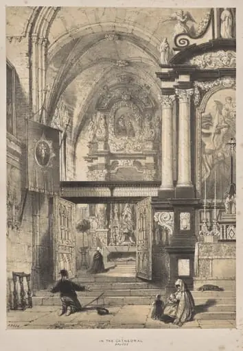 Architecture of the Middle Ages:  In the Cathedral, Bruges