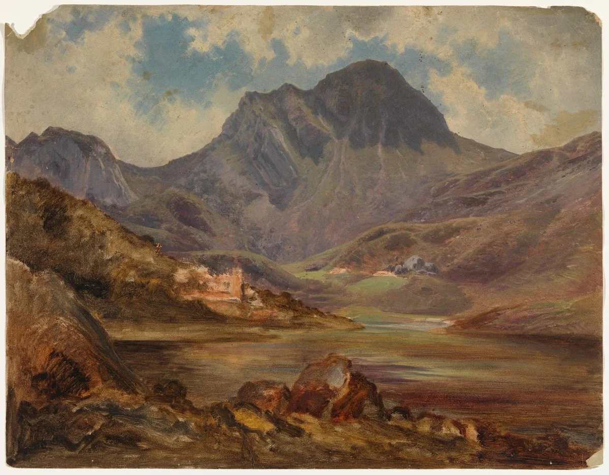 Alppijärvi Baijerissa, by Johan Knutson, unspecified, 1866