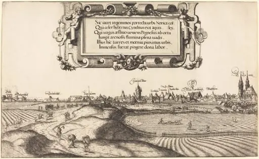 View of Nuremberg from the East [left section]