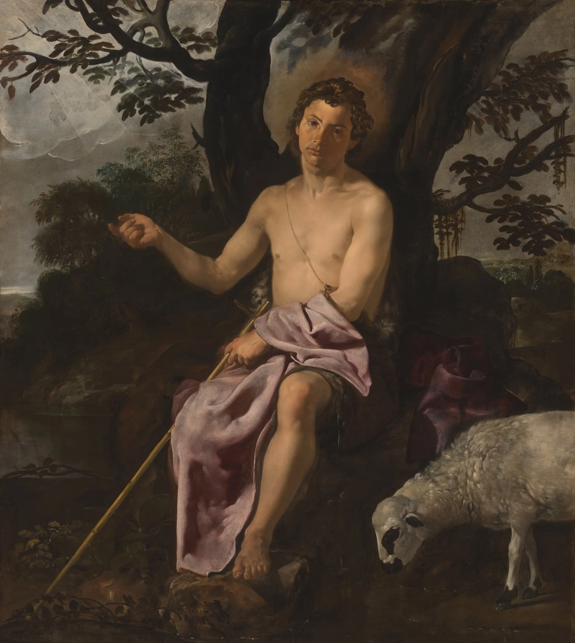 Saint John the Baptist in the Wilderness, by Diego Velázquez, oil, 1622