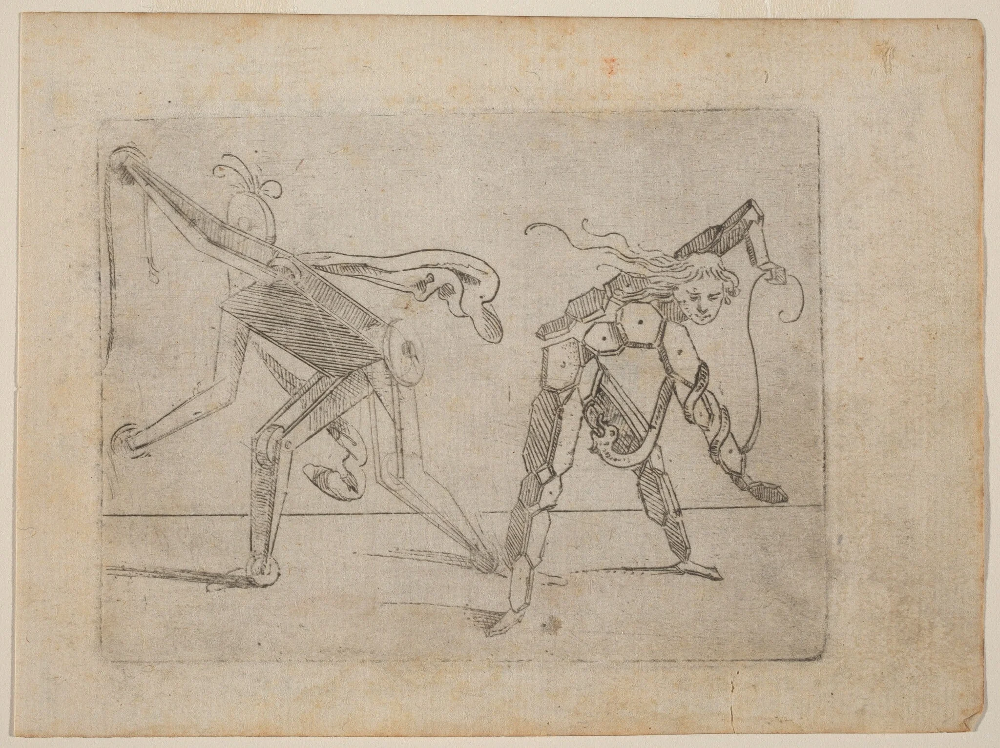 From "Bizzarie di varie Figure", by Giovanni Battista Bracelli, ink, 1624