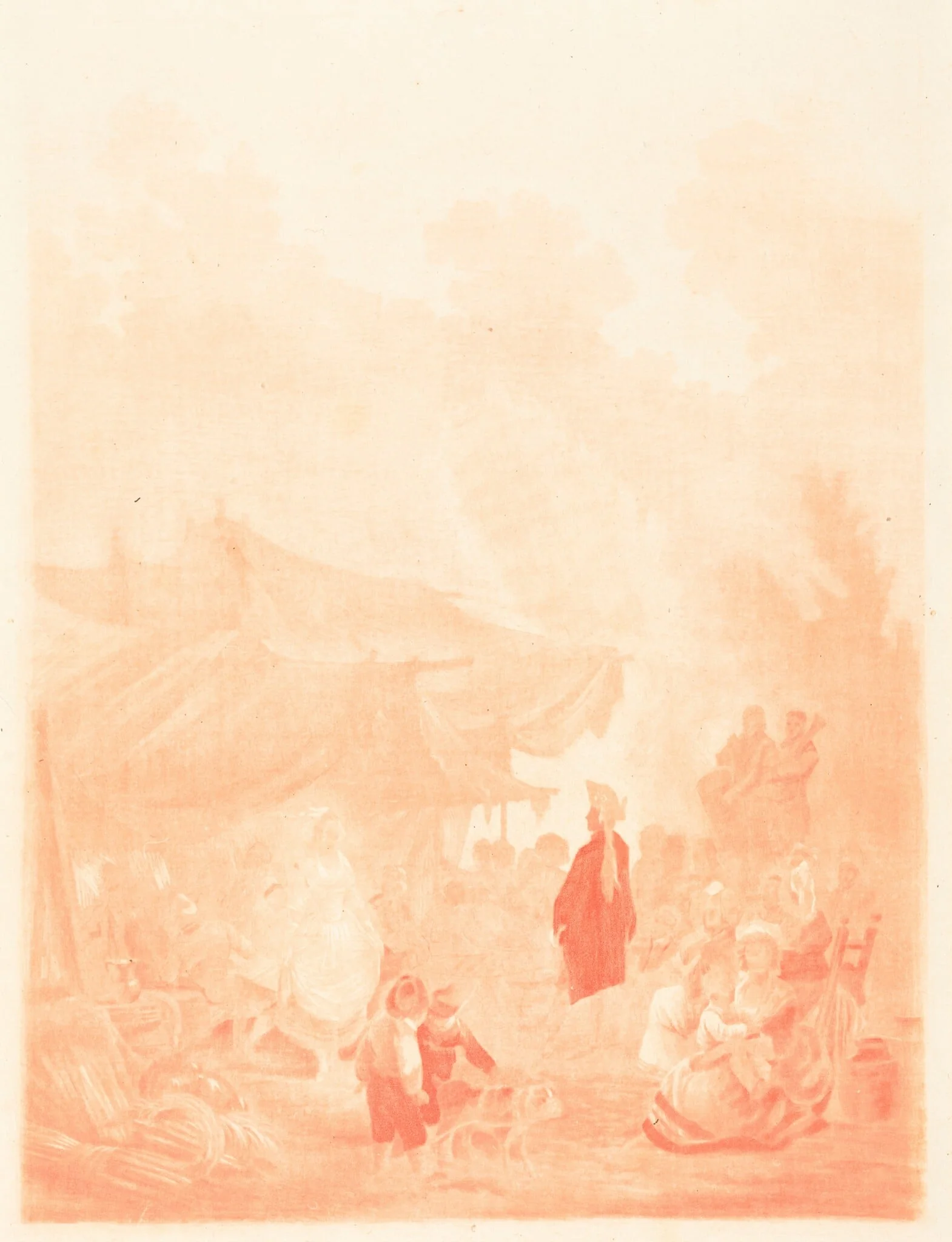 Noce de Village (Village Wedding), by Charles-Melchior Descourtis, ink, 1785