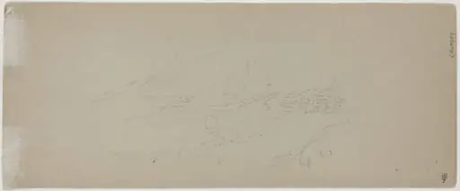 View of a Mountain [verso]
