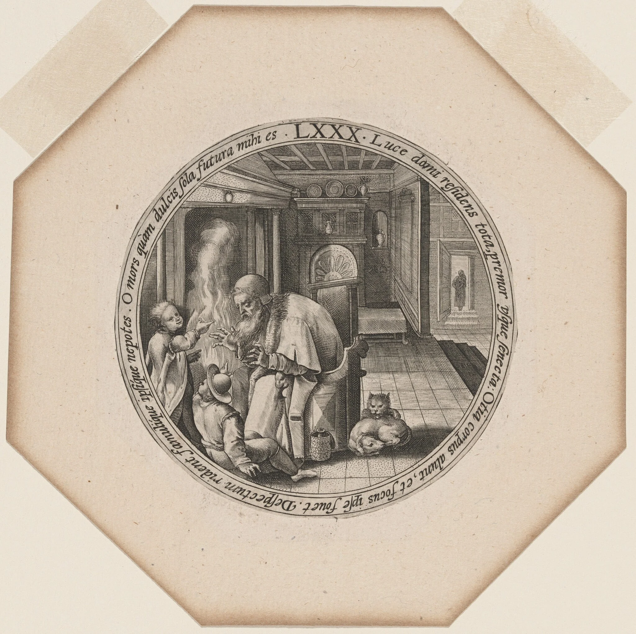 LXXX: Eighty Years, by Crispijn van de Passe I, ink, 1599