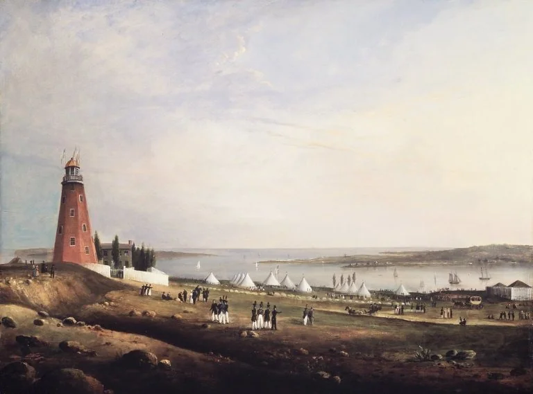 Entertainment of the Boston Rifle Rangers by the Portland Rifle Club in Portland Harbor, August 12, 1829