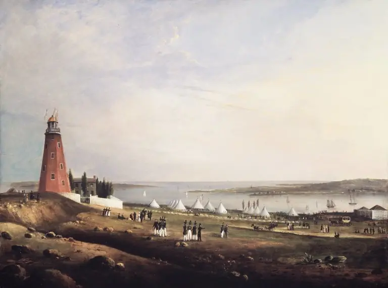 Entertainment of the Boston Rifle Rangers by the Portland Rifle Club in Portland Harbor, August 12, 1829