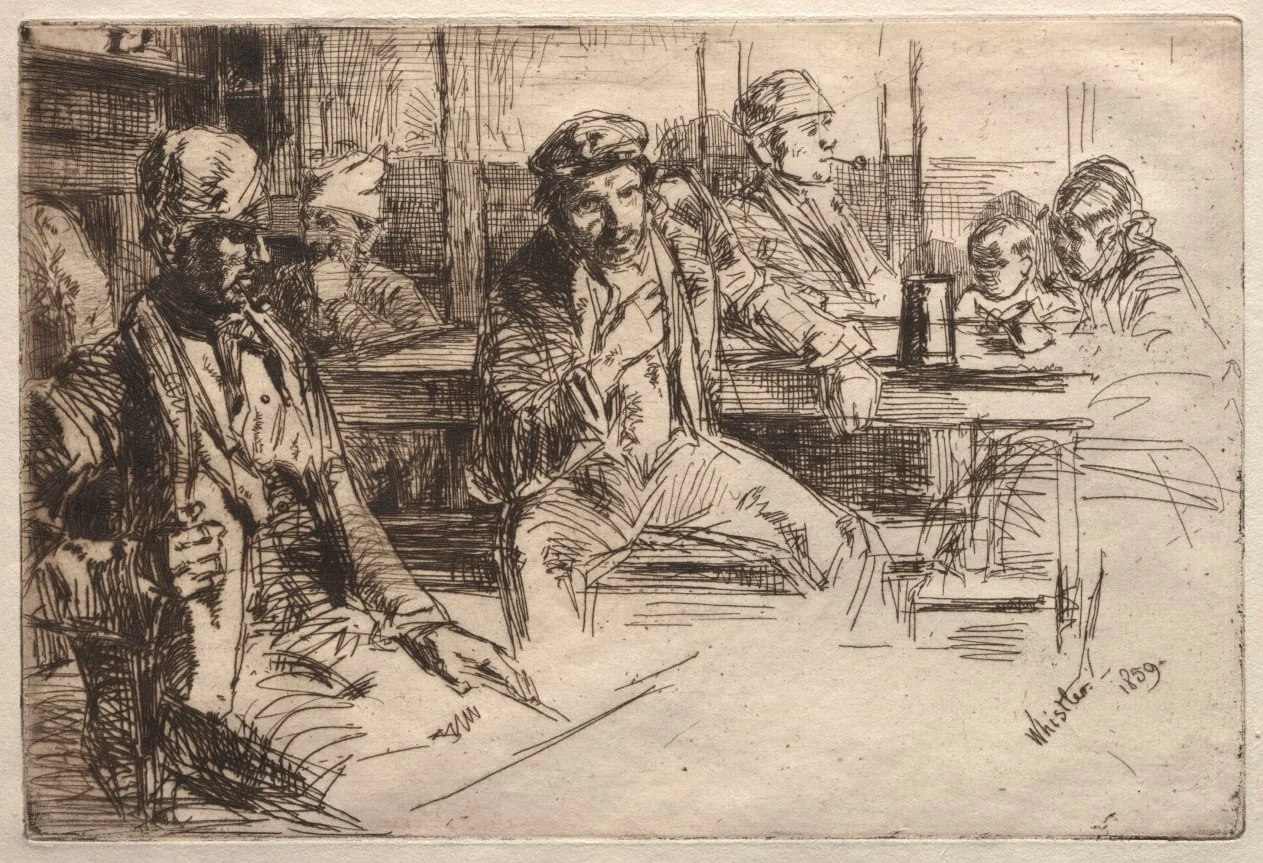 Longshoremen, by James McNeill Whistler, 1859