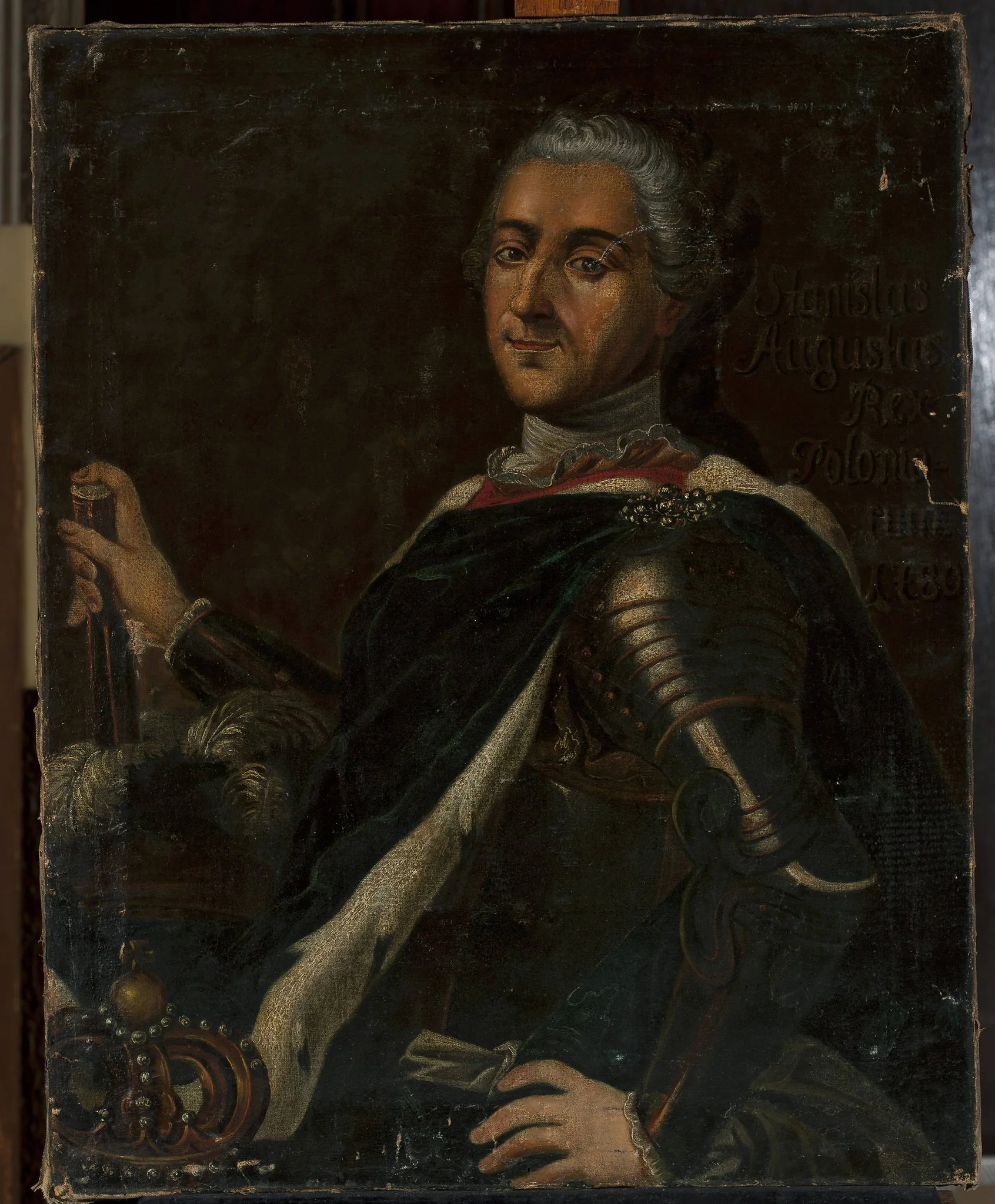 Portrait of Stanisław August Poniatowski, by Marcello Bacciarelli, oil, 1781