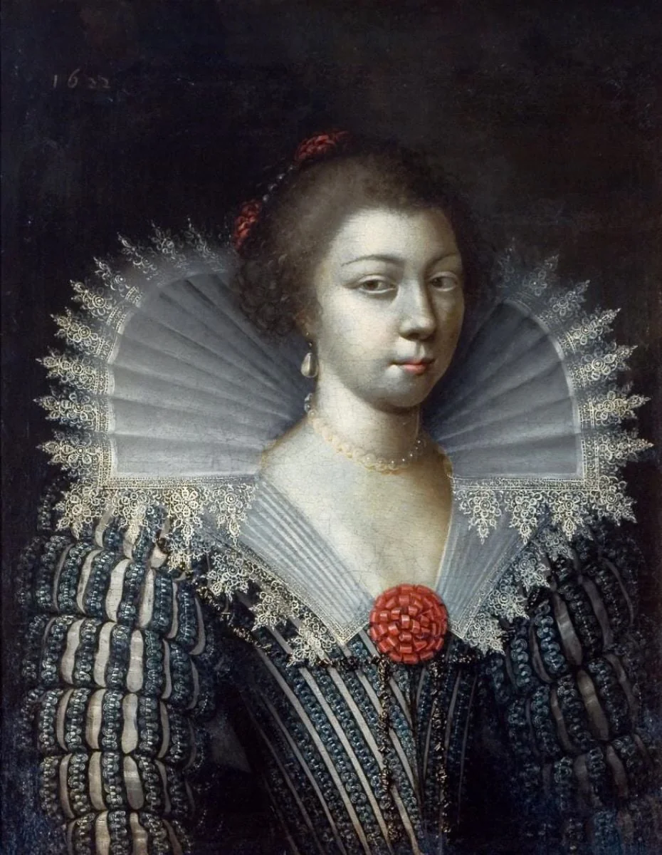 Portret de femeie, by anonim francez, unspecified, 1622