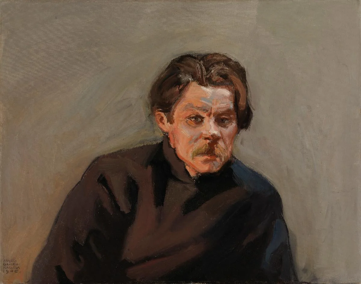 Maksim Gorkin muotokuva, by Akseli Gallen-Kallela, unspecified