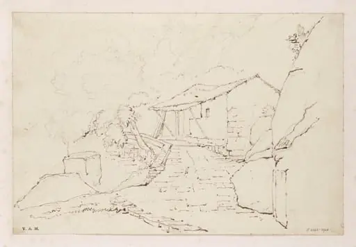 A small building on a rocky hillside, Macau