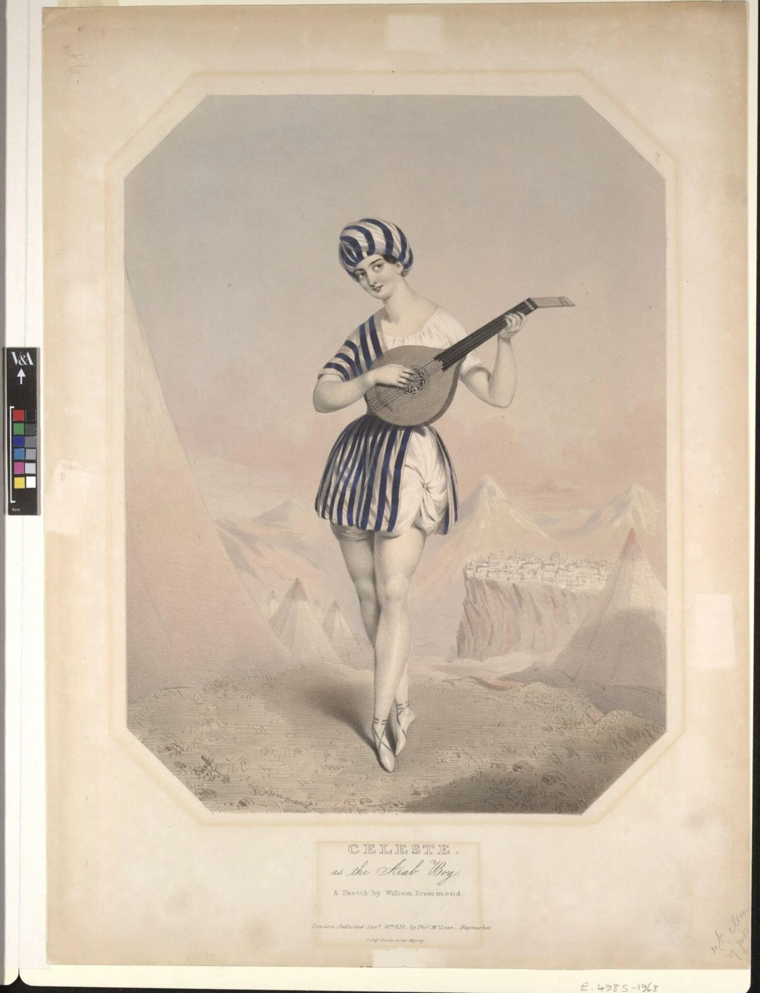 Celeste as the Arab boy, by William Drummond, 6
