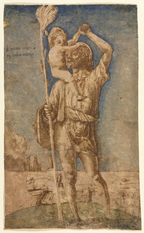Saint Christopher, by Andrea Mantegna, 1500