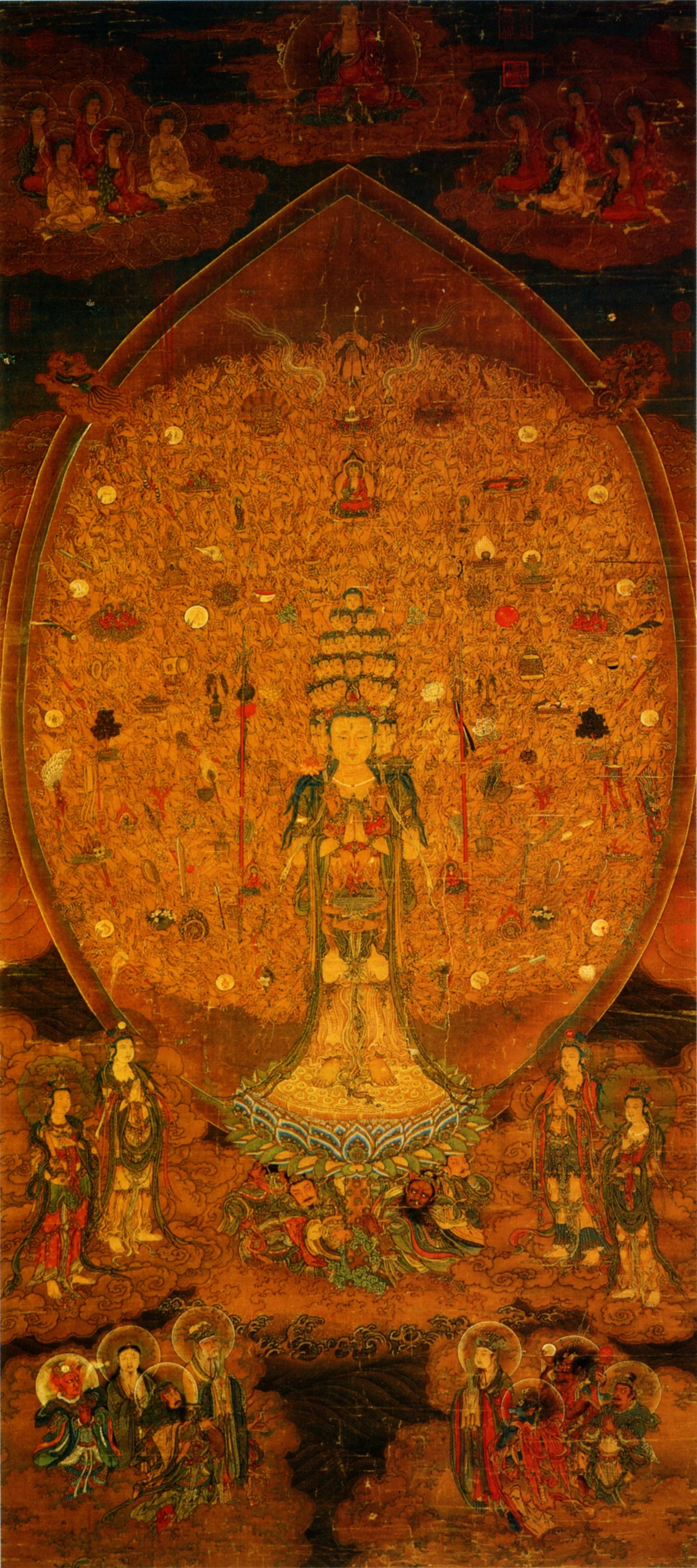 Kuan-yin of One Thousand Arms and Eyes, by Unknown, unspecified, 1150
