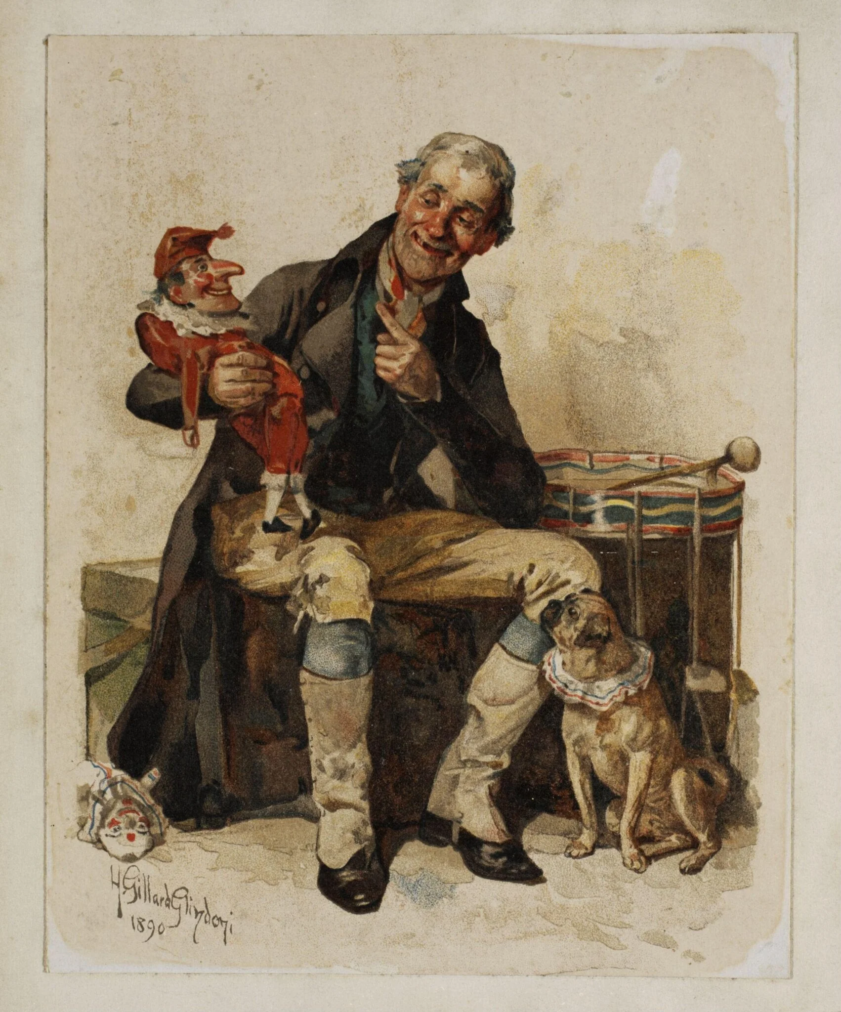 George Speaight Punch & Judy Collection, by Henry Gillard Glindoni, 1890