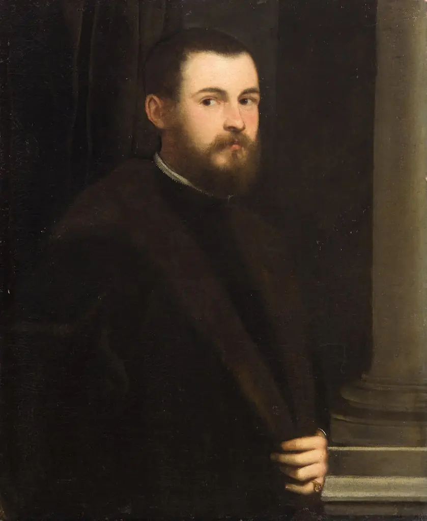 Portrait of a young bearded man