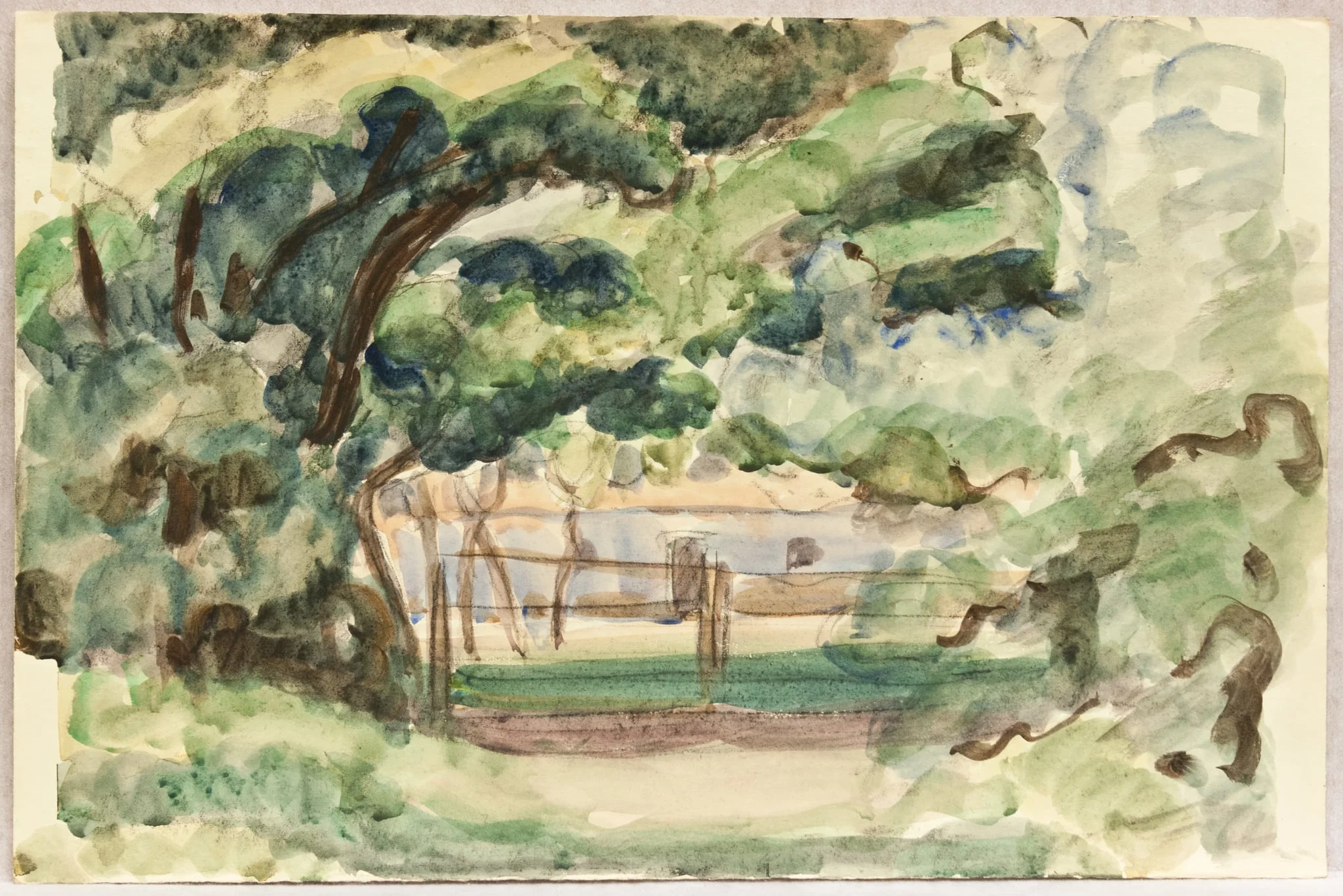 Peisaj la margine de râu