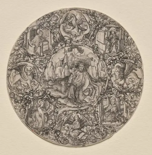 St. John the Baptist Surrounded by the Evangelists and Four Fathers of the Latin Church