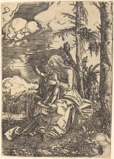 The Virgin with the Blessing Child in a Landscape