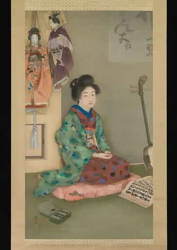 娘義太夫|Female Chanter for Jōruri Puppet Theater