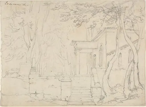 House with a Portico at Ermenonville