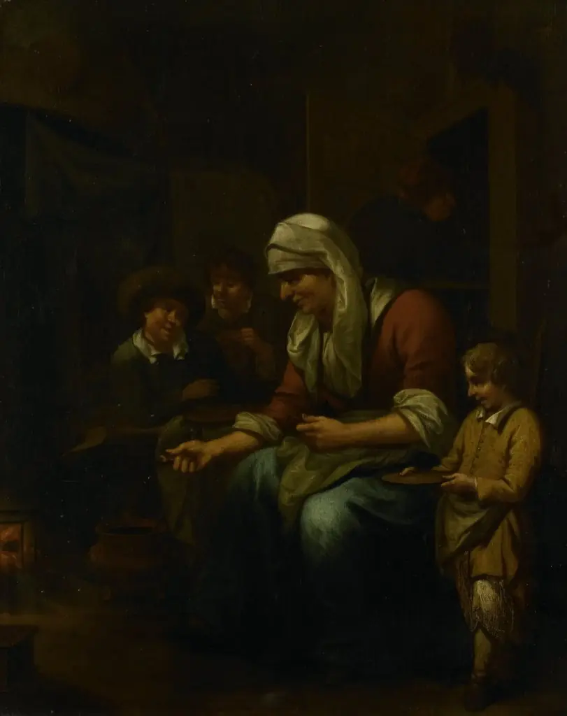 Woman making pancakes