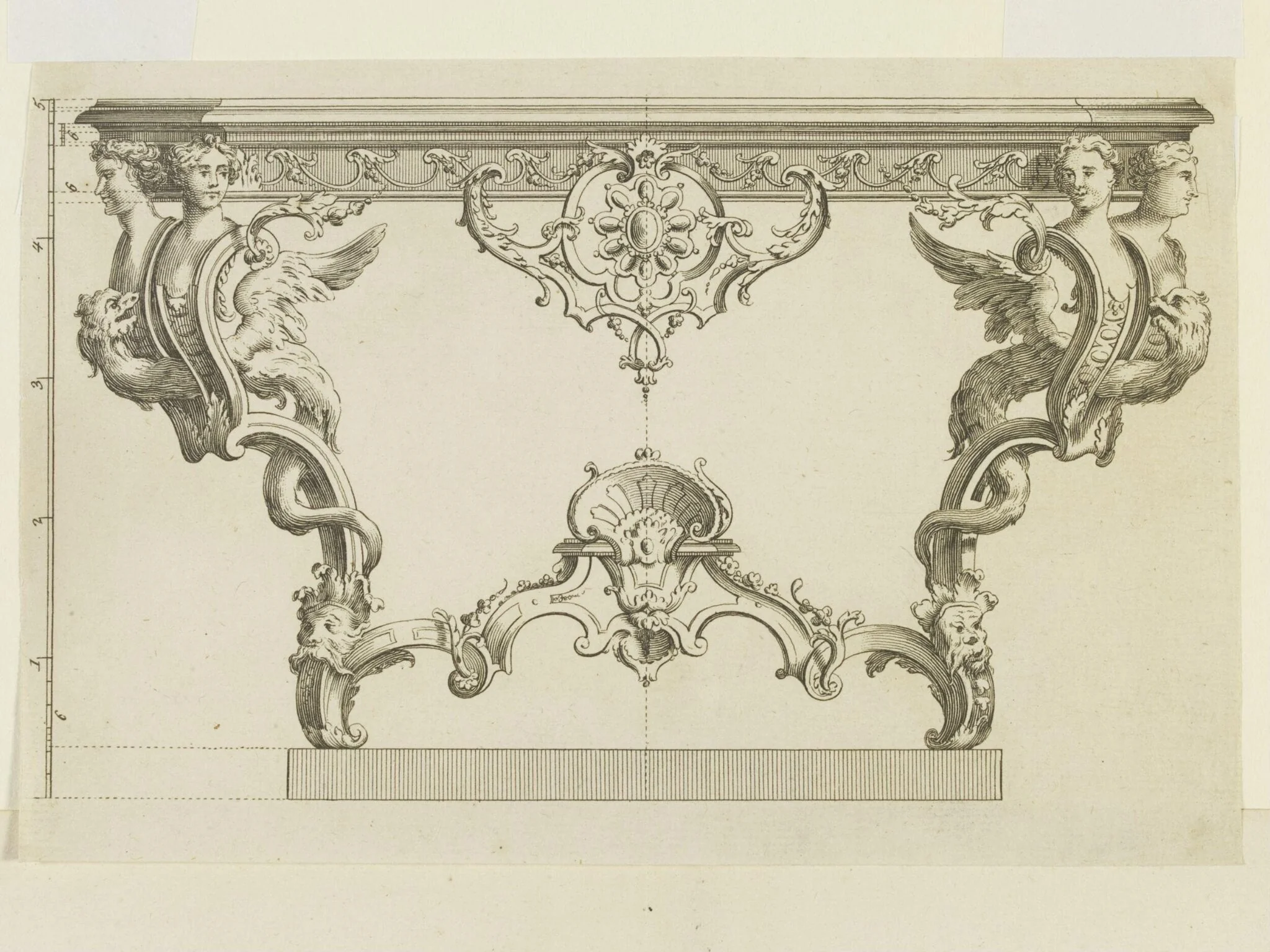 Nouveaux Desseins de Pieds de Tables et de Vases et Consoles de Sculpture
