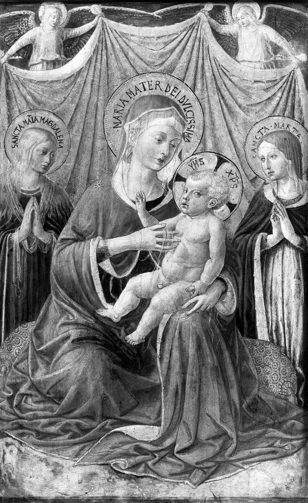Mary with the child and saints