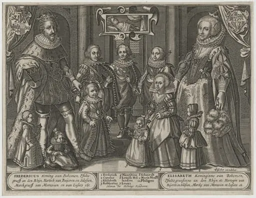 Frederick V, King of Bohemia, Elizabeth and Their Family