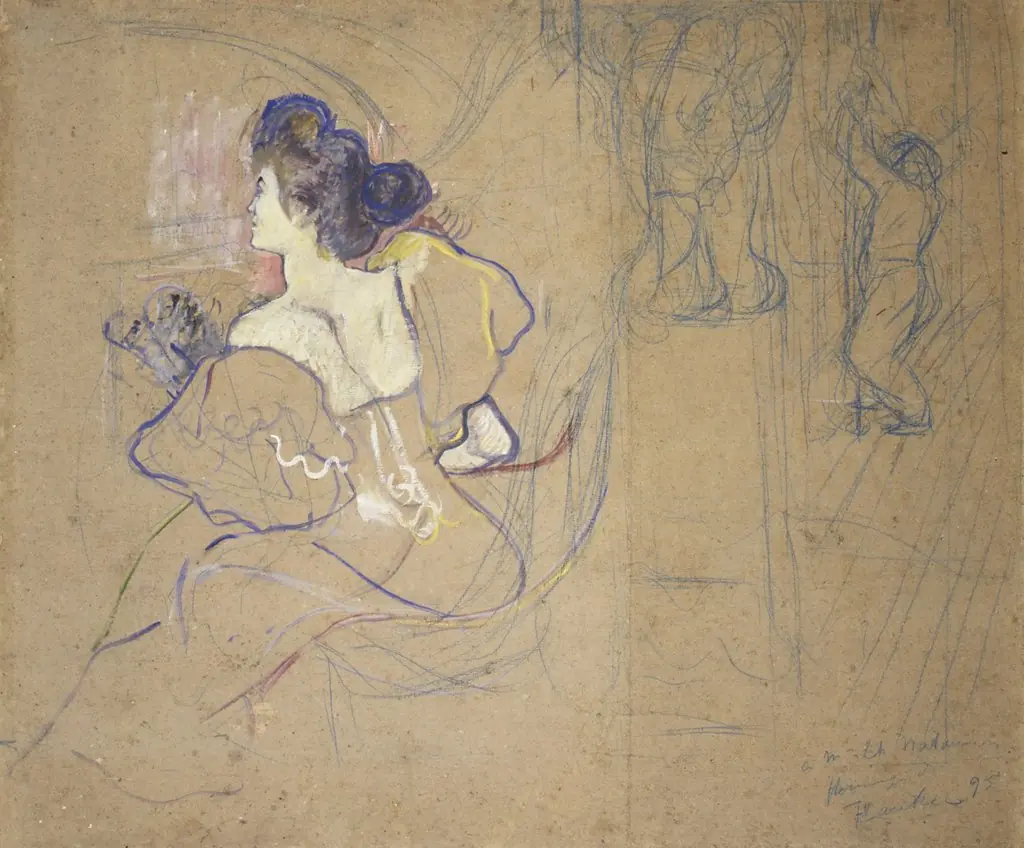 Madame Thadée Natanson (Misia Godebska, 1872–1950) at the Theater