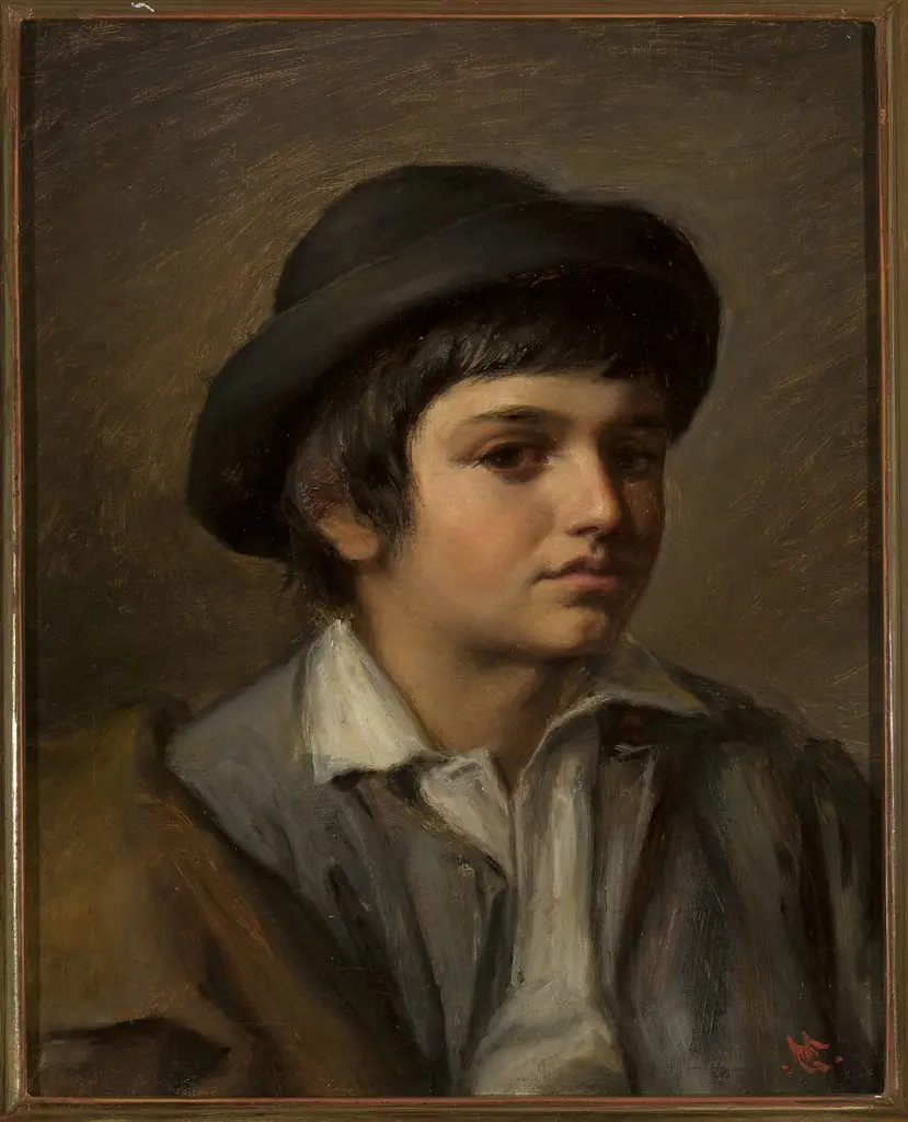 Portrait of a boy in a hat