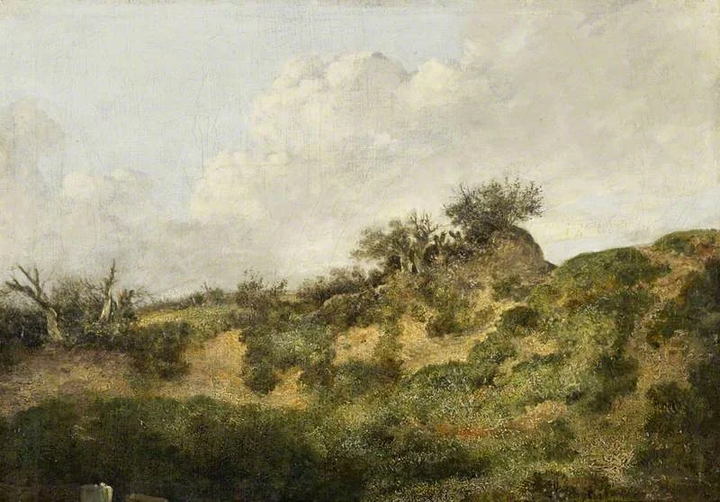 A Sandy Bank, by John Crome, oil, 1820